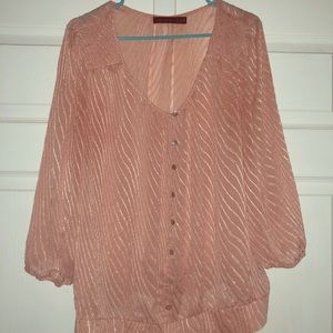 Dusty Rose Pink Blouse